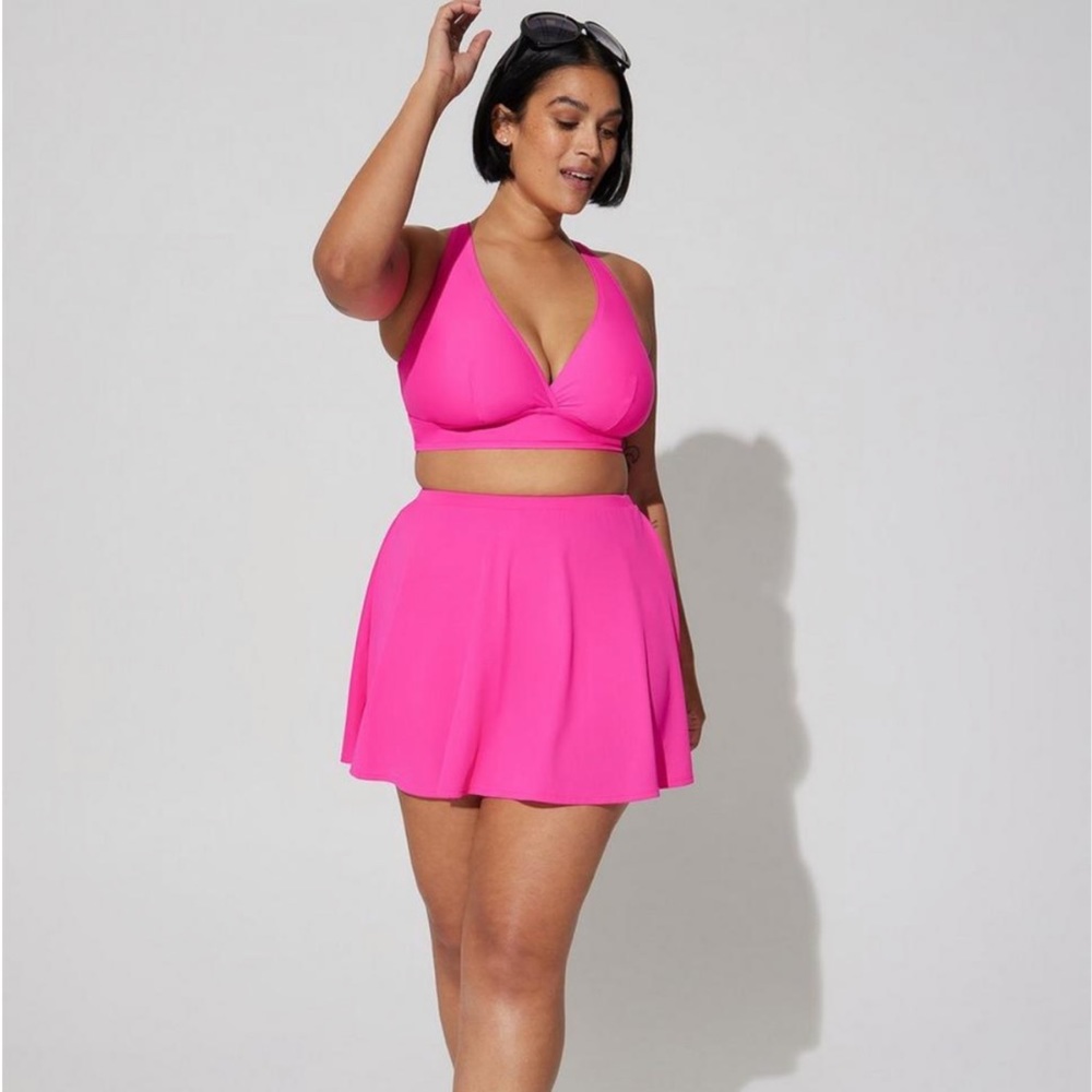 Torrid pink swim skirt 5x